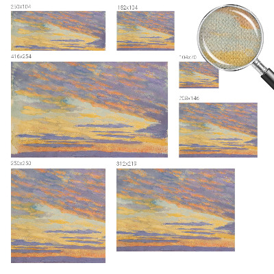 Zelfklevend fotobehang op maat met een pastelkleurige hemel