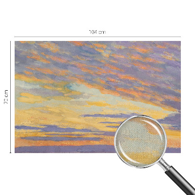 Zelfklevend fotobehang op maat met een pastelkleurige hemel