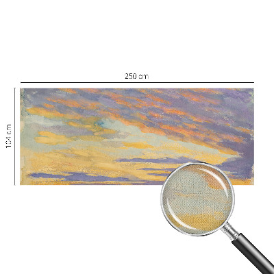 Zelfklevend fotobehang op maat met een pastelkleurige hemel
