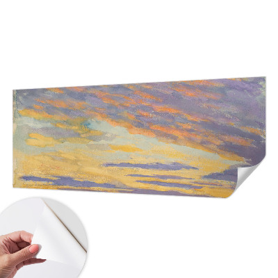 Zelfklevend fotobehang op maat Pastelkleurige hemel
