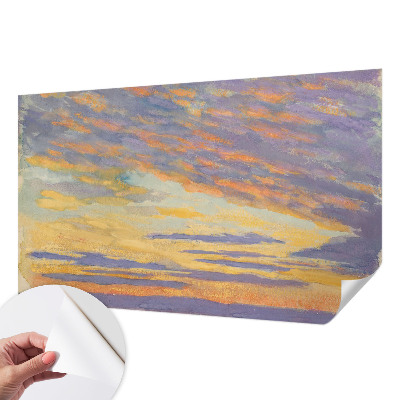 Zelfklevend fotobehang op maat Pastelkleurige hemel