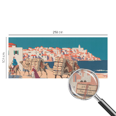 3D fotobehang Kamelenkaravaan