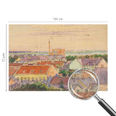 Foto behang voor de kinderkamer Stedelijke daken