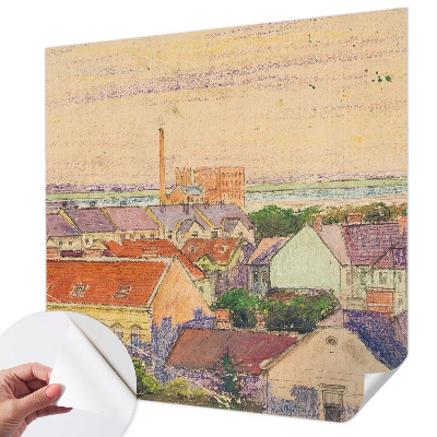 Foto behang voor de kinderkamer Stedelijke daken