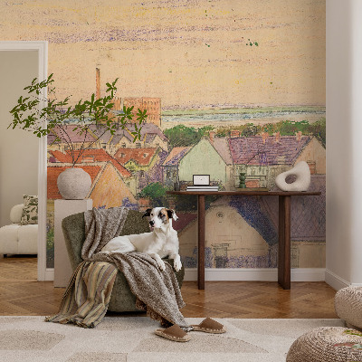 Foto behang voor de kinderkamer Stedelijke daken