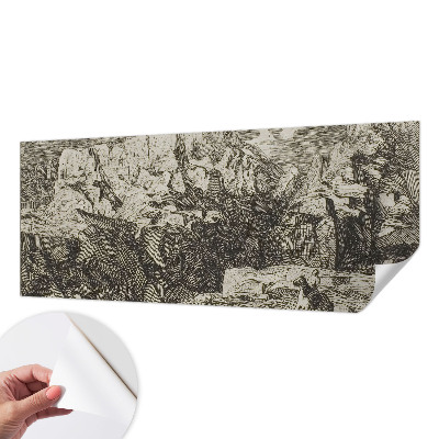 Fotobehang voor kinderkamer met berglandschap als decoratie