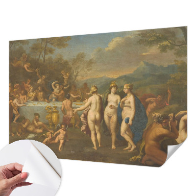 Fotobehang voor de kinderkamer met een oud-feest thema