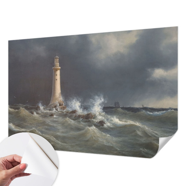 Fotobehang babykamer met een print van zeestormen