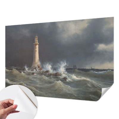 Fotobehang babykamer met een print van zeestormen