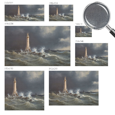 Fotobehang babykamer met een print van zeestormen