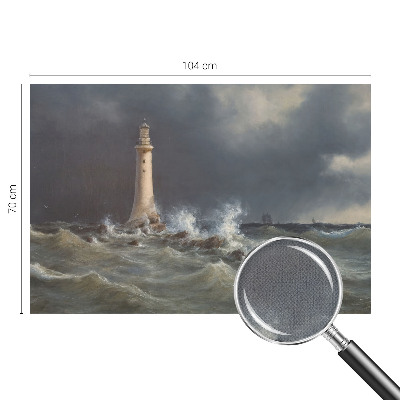 Fotobehang babykamer met een print van zeestormen