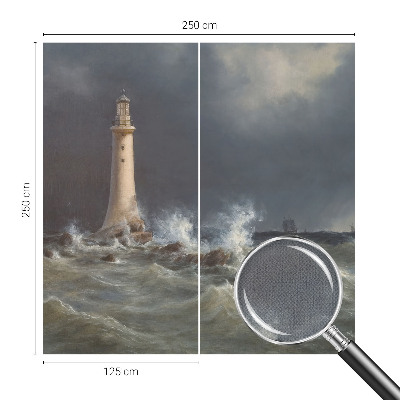 Fotobehang babykamer met een print van zeestormen