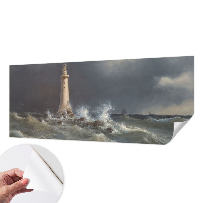 Fotobehang babykamer met een print van zeestormen