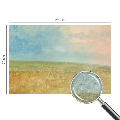 Fotobehang tienerkamer in pasteltinten met geometrische vlakken