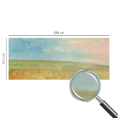 Fotobehang tienerkamer in pasteltinten met geometrische vlakken