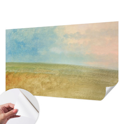 Fotobehang tienerkamer Pastelkleurige velden
