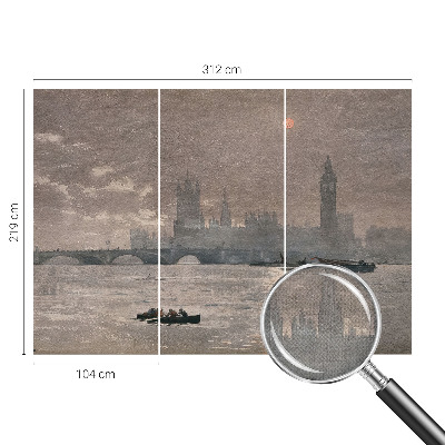 Fotobehang zelfklevend Nachtpanorama