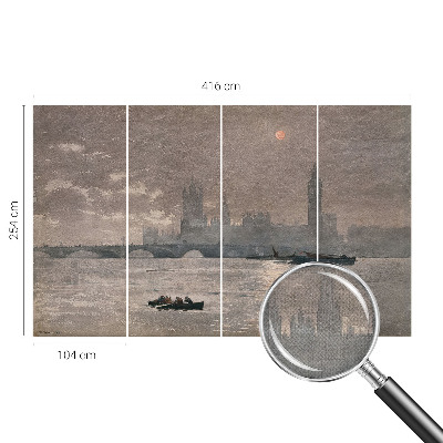Fotobehang zelfklevend Nachtpanorama