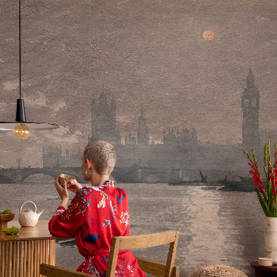 Fotobehang zelfklevend Nachtpanorama