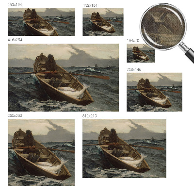 Zelfklevende behangsticker Visser op zee