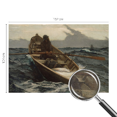 Zelfklevende behangsticker Visser op zee