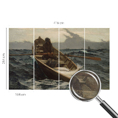 Zelfklevende behangsticker Visser op zee