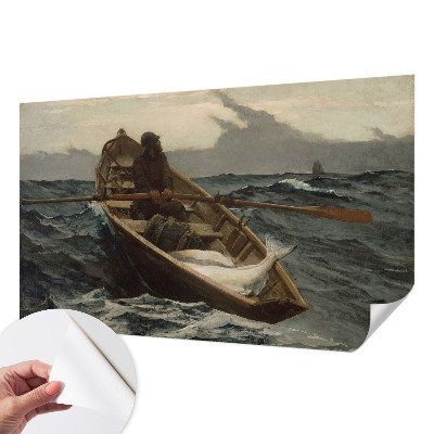 Zelfklevende behangsticker Visser op zee