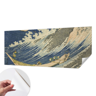 Fotobehang kinderkamer met een patroon van zeegolven