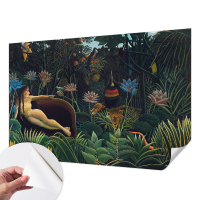 Fotobehang voor de kinderkamer met een exotische junglemotief