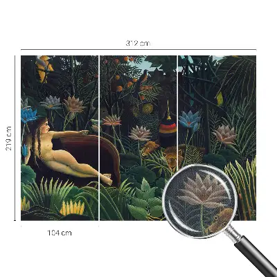 Fotobehang voor de kinderkamer met een exotische junglemotief