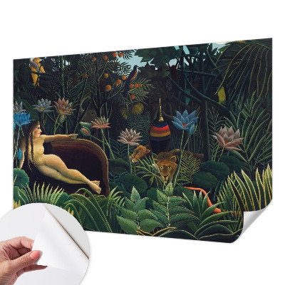 Fotobehang voor de kinderkamer met een exotische junglemotief