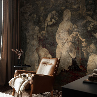 Fotobehang babykamer Geestelijke ontmoeting