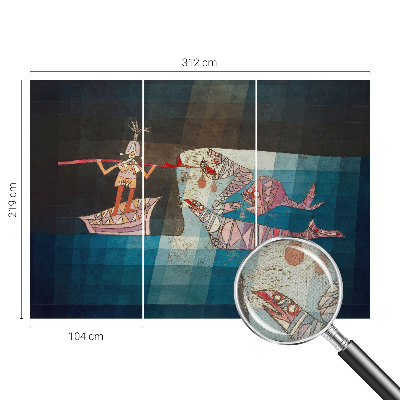 Zelfklevend fotobehang Visser-jager