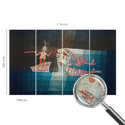 Zelfklevend fotobehang Visser-jager