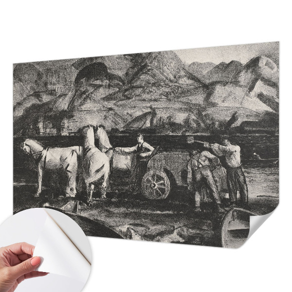 Fotobehang zelfklevend Dorpsscène