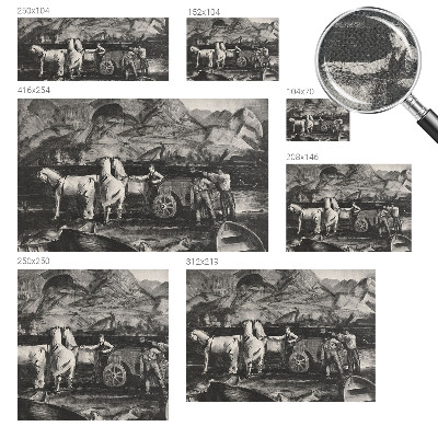 Fotobehang zelfklevend Dorpsscène