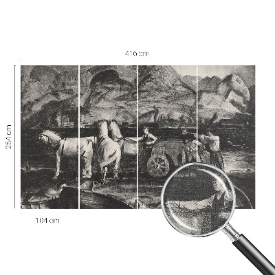 Fotobehang zelfklevend Dorpsscène