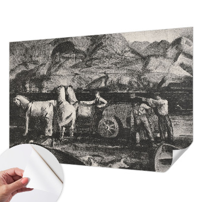 Fotobehang zelfklevend Dorpsscène