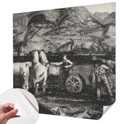 Fotobehang zelfklevend Dorpsscène