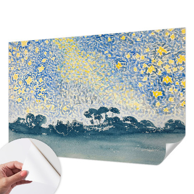 Zelfklevend fotobehang op maat met een abstract sterrenmotief