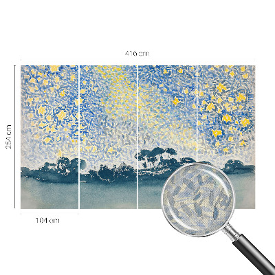 Zelfklevend fotobehang op maat met een abstract sterrenmotief