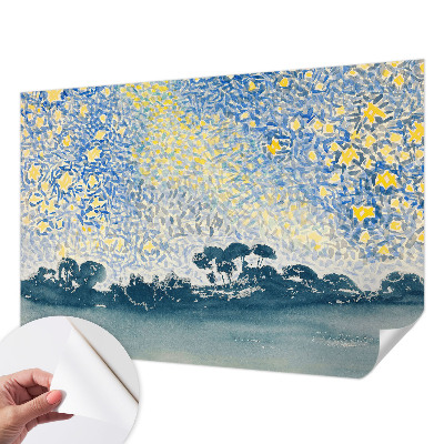 Zelfklevend fotobehang op maat met een abstract sterrenmotief
