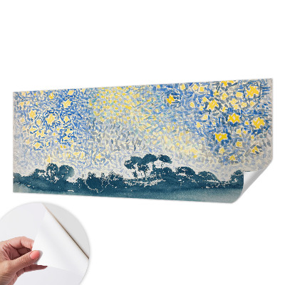 Zelfklevend fotobehang op maat met een abstract sterrenmotief