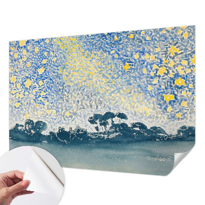 Zelfklevend fotobehang op maat met een abstract sterrenmotief