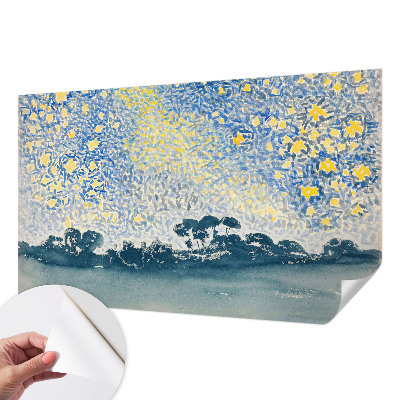 Zelfklevend fotobehang op maat met een abstract sterrenmotief