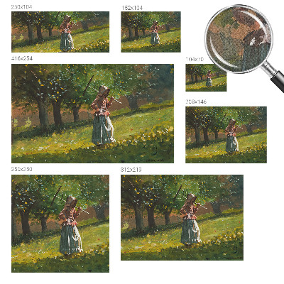 3D fotobehang met het ontwerp 'Herfstmiddag'