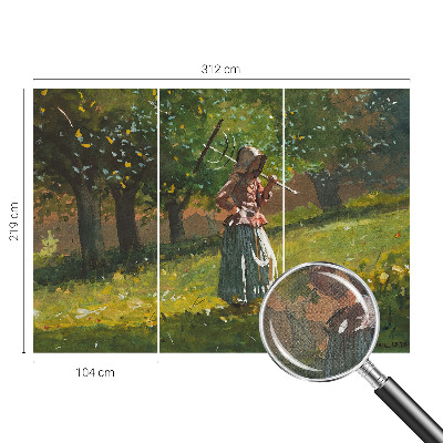 3D fotobehang met het ontwerp 'Herfstmiddag'