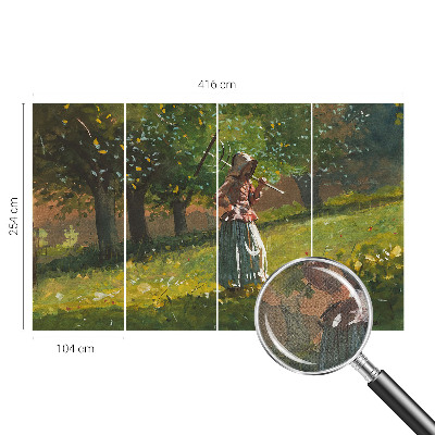 3D fotobehang met het ontwerp 'Herfstmiddag'