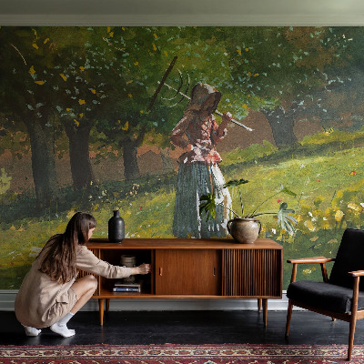 3D fotobehang met het ontwerp 'Herfstmiddag'