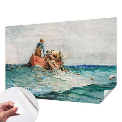 Foto behang voor de kinderkamer met een zee-expeditie thema